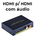 Conversor 4K HDMI p/ HDMI, audio SPDIF estreo Flexport