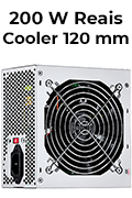 Fonte ATX 200W reais Multilaser GA114BU OEM cooler 12cm#100