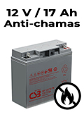 Bateria CSB GP12170FR 12VDC 17Ah 80W longa vida 5 anos chama retardant9