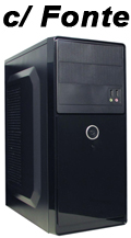 Gabinete micro ATX K-Mex GX-23T2 preto c/ fonte 200W