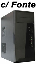 Gabinete micro ATX K-Mex GX-69C1 preto c/ fonte 200W