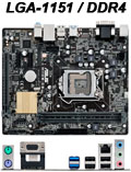 Placa me Asus H110M-CS/BR LGA1151 DDR4 USB3 VGA2