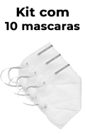 10 mscaras mdica proteo Resp. Multilaser KN95 PFF2