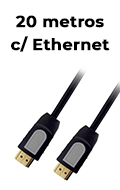 Cabo HDMI Ultra HD 4K Brasforma 3D 2.0v c/ Ethernet 20m9