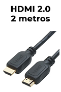 Cabo HDMI 2.0 macho x macho PlusCable HDMI20 c/ 2m9