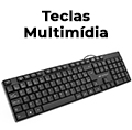 Teclado multimdia C3Tech KB-M10BK USB resistente a respingos