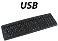 Teclado preto K-Mex KB-2428 ABNT2 107 teclas, USB2