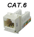 Keystone branco Furukawa conector CAT.6 Gigalan RJ45 Fe#100