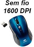Mouse sem fio 8 bot�es C3Tech M-W012 1600dpi 2.4GHz