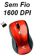 Mouse �ptico sem fio C3Tech M-W012 1600dpi 2.4GHz