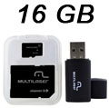 Pendrive SD microSD HC 16GB Multilaser MC112, classe 10#100