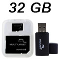 Pendrive SD MicroSD HC 32GB Multilaser MC113, Classe 10