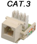 Keystone bege Mega Polo MI7104 CAT.3 RJ11 fmea#30