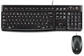 Teclado e mouse com fio Logitech Desktop MK120