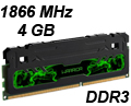 Memria gamer 4GB DDR3 1866MHz Multilaser Warrior MM413