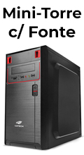 Gabinete mini-torre C3Tech MT-21 c/ fonte 200W 2 USB2#100