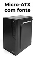 Gabinete micro-ATX C3Tech MT-26BK c/ fonte 200W2