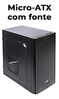 Gabinete micro-ATX C3Tech MT-29BK c/ fonte 200W2