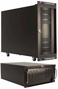 Gabinete rack Nilko 5U NK 550 preto profundidade: 600mm#100