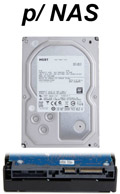 HD 3TB SATA-3 HGST DeskStar p/ NAS 7200RPM 64MB cache#98