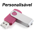 Pendrive 8GB Multilaser PD687BU Rosa p/ gravar logotipo#100