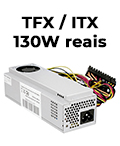 Fonte TFX ITX 130W reais K-Mex PF-130W automtica