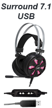 Gaming headset 7.1 C3Tech PH-G710 Vulture, USB c/ vibr #100