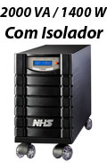 Nobreak NHS Prime OnLine sen. isol. 2KVA 1400W biv/120V