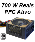 Fonte ATX 700W reais C3Tech PS-G700M 80 plus PFC ativo