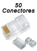 Pacote com 50 peas RJ45 macho CAT.6 Furukawa 35050282#10