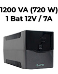 Nobreak 1200VA (720W) Coletek SAFE 1200 8 tom. 1 bat. 7Ah Biv/115V2