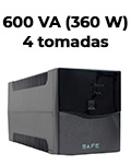 Nobreak 600VA (360W) Coletek SAFE 600 4 tom. 1 bat. Bivolt/115V2