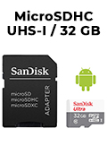 Carto memria 32GB microSDHC UHS-I Sandisk c/ adapter#98