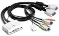 Switch KVM Trendnet TK-214i c/ 2 portas USB,DVI e udio#100