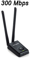 Adaptador USB de rede TP-Link TL-WN8200ND 5 dBi 300Mbps