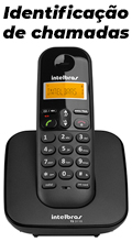 Telefone sem fio Intelbras TS3110 at 7 ramais preto