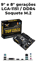 Placa me Asus TUF B360m-plus Gaming/br LGA-11512