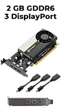 Placa de vdeo PNY Quadro Nvidia T400 2GB GDDR6 DispPor