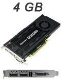 Placa vdeo PNY Nvidia Quadro K4200 4GB DDR5, DVI, 2 DP