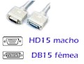 Adaptador de vdeo MAC (DB-15 femea)p/ PC (HD-15 macho)