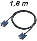 Cabo VGA macho x VGA macho Multilaser WI208 DB15 1,8m