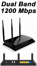 Roteador WiFi AC Gigabit Comtac 9311 Dual Band 1200Mbps#100