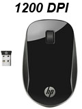 Mouse sem fio HP Z4000 1200dpi 2.4GHz bat: 18 meses USB